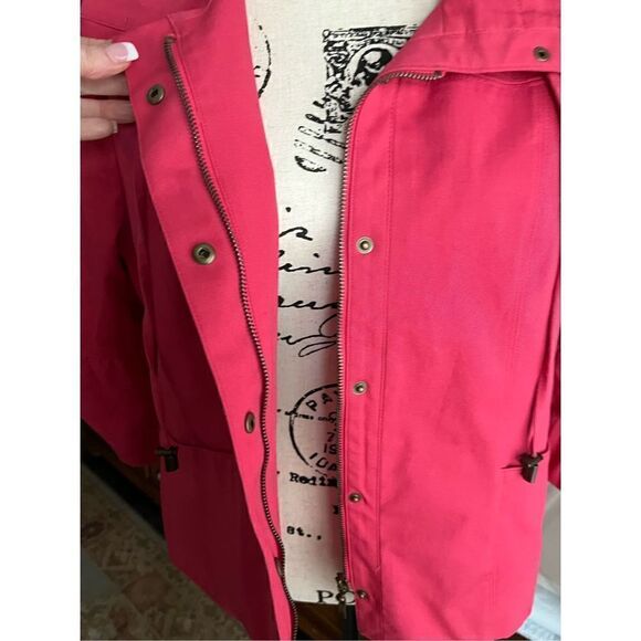 Charter Club Women’s Short Jacket with Bell Sleeves Terracotta Size Large - Picture 10 of 11